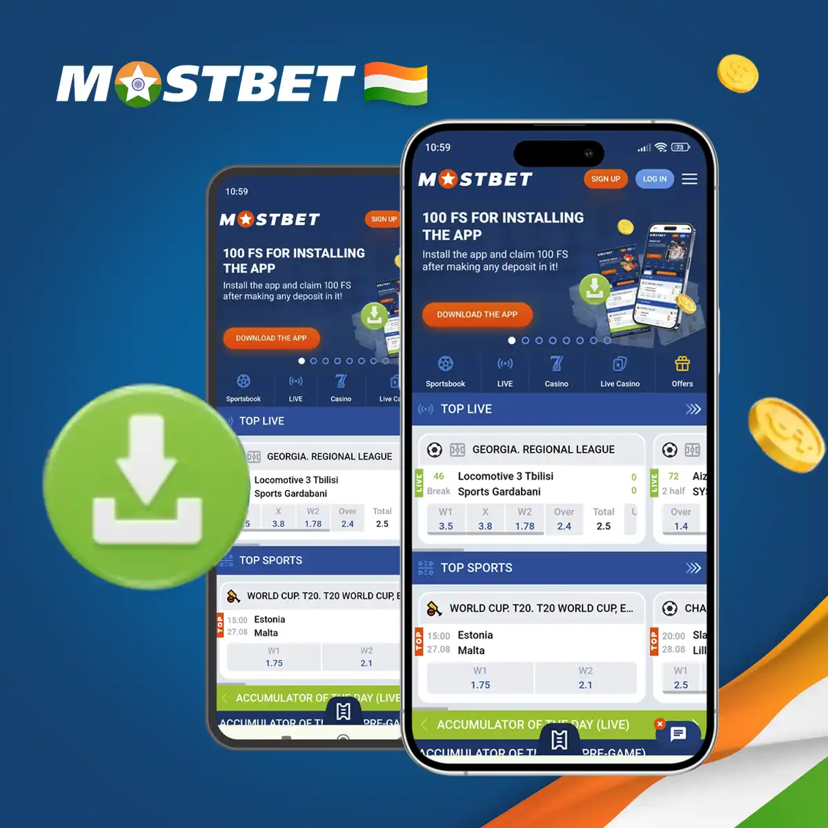 Mostbet mobile application for iOS and Android