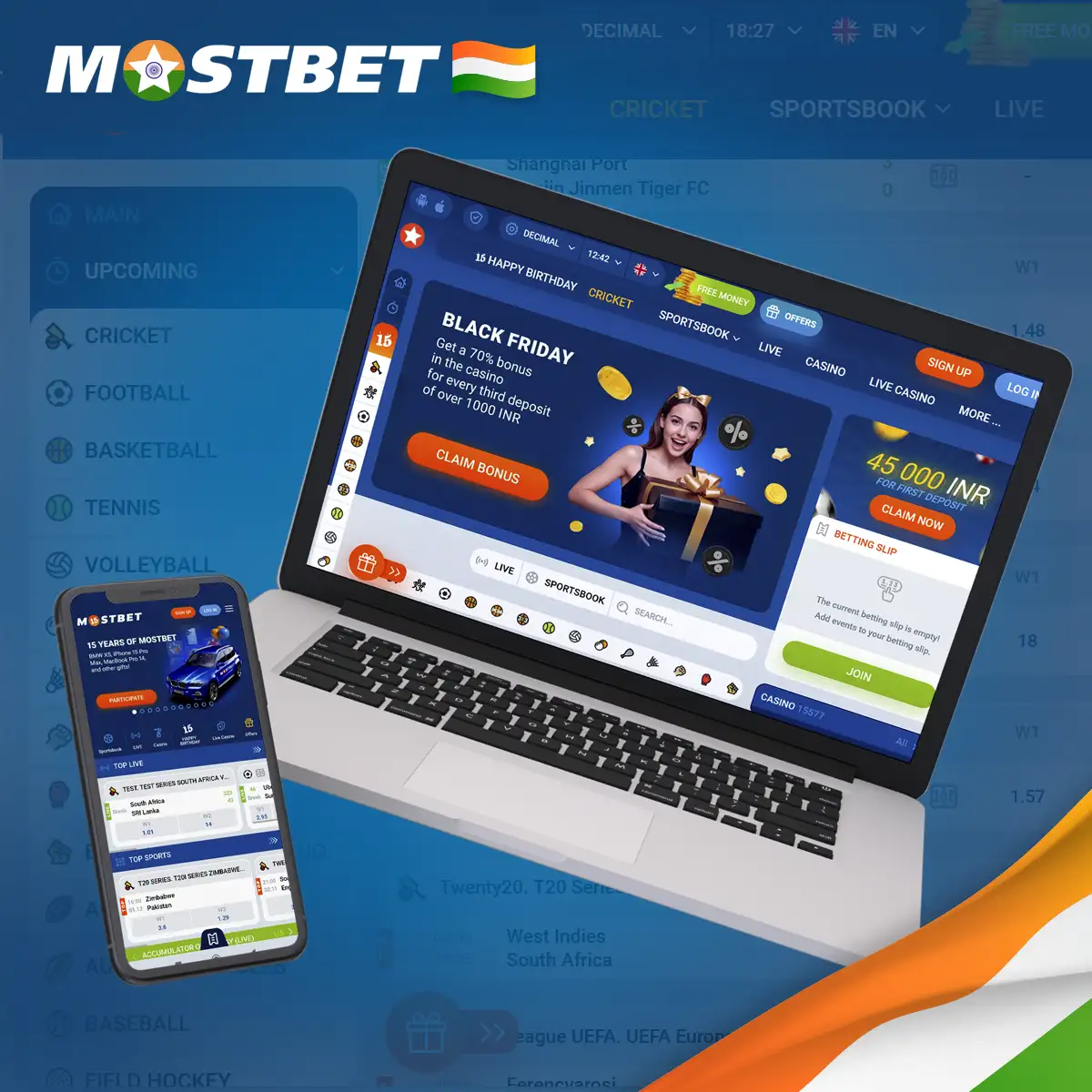 Mostbet interface